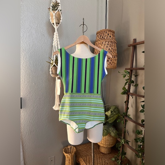 ▪️NEW! Seea x Free People Lido One Piece in Green Stripe - Picture 5 of 9